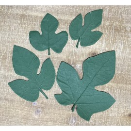 Small Fig Rubber Leaf Forms (Set of 4) Small Fig Rubber Leaf Forms (Set of 4)